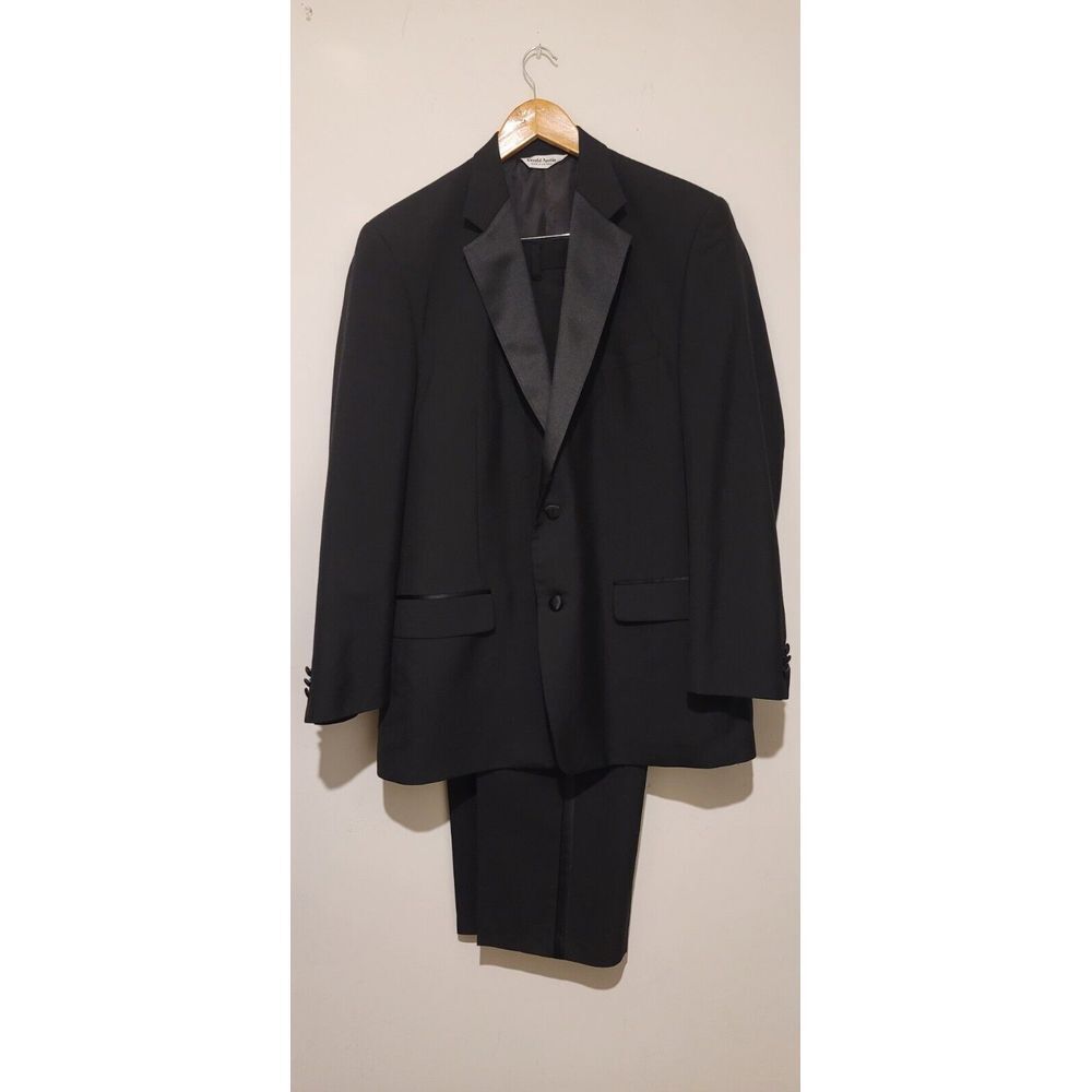 Gerald Austin Tuxedo Suit Men's 46 Long 2 Piece Jacket‎ Pants 41 41x28